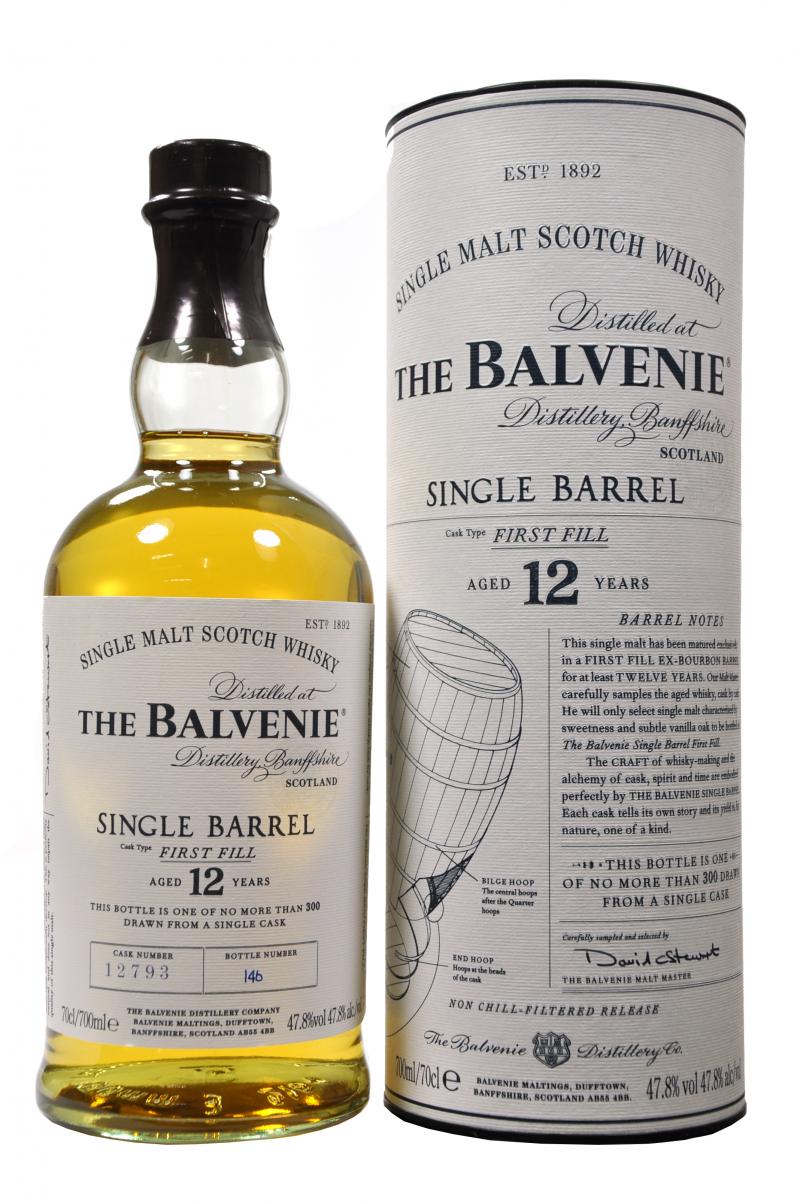 balvenie 12 year old, single barrel, speyside single malt, scotch whisky, whiskey