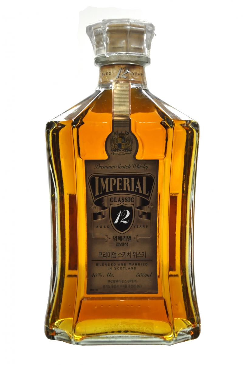 imperial classic 12 year old, blended scotch whisky