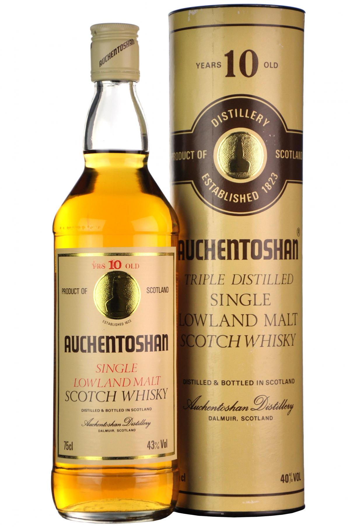 Auchentoshan 10 Year Old 1980s