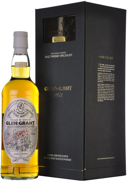 glen grant 1957-2011, gordon & macphail, speyside single malt scotch whisky