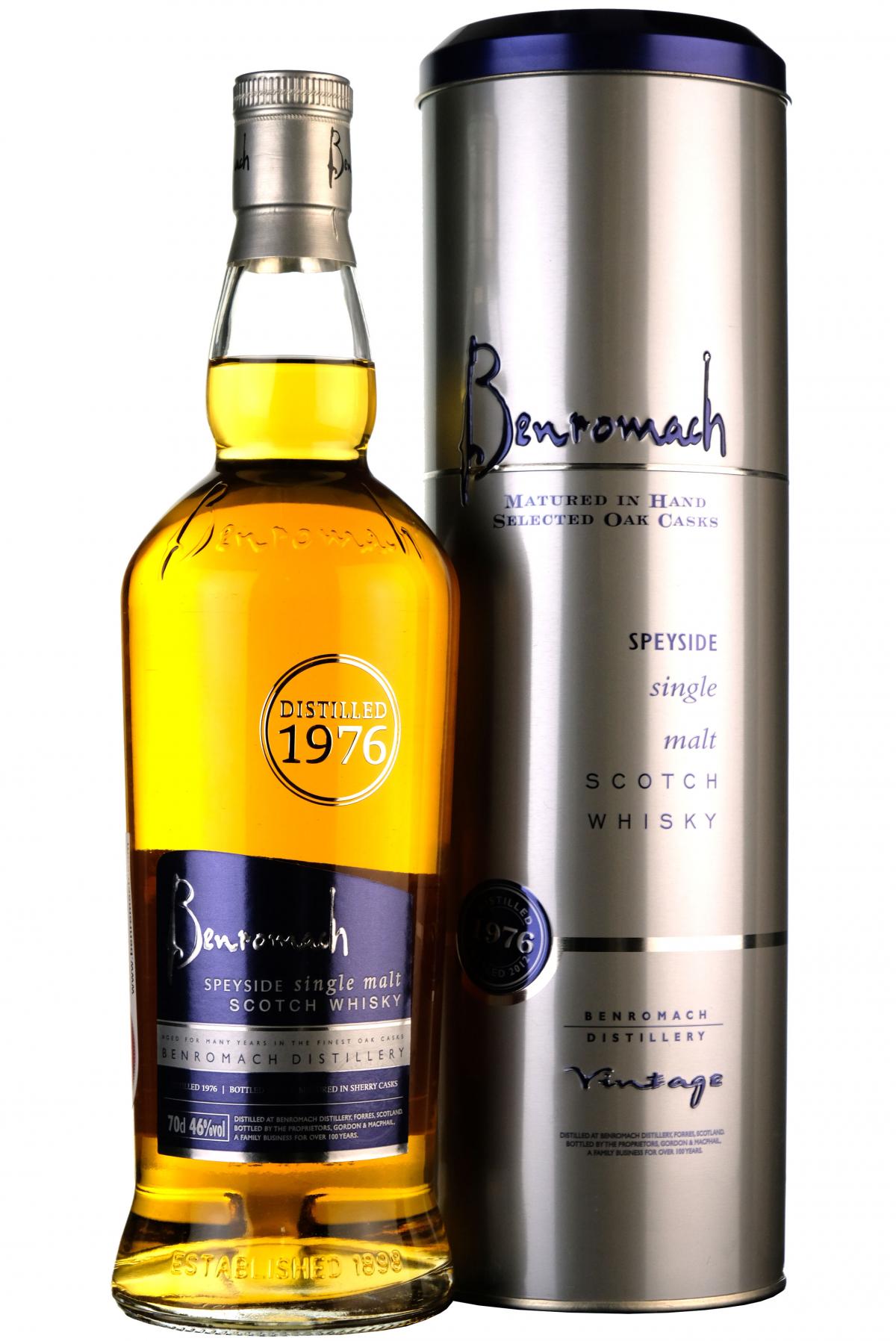 benromach 1976-2012, speyside single malt scotch whisky