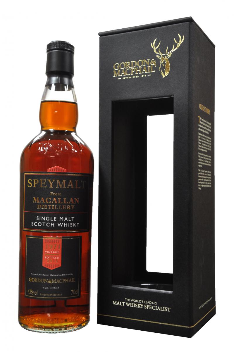 macallan 1971-2013 speymalt, gordon and macphail speyside single malt scotch whisky whiskey