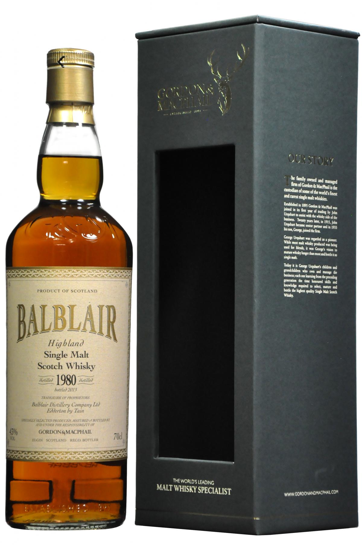 Balblair 1980-2013 | Gordon & MacPhail