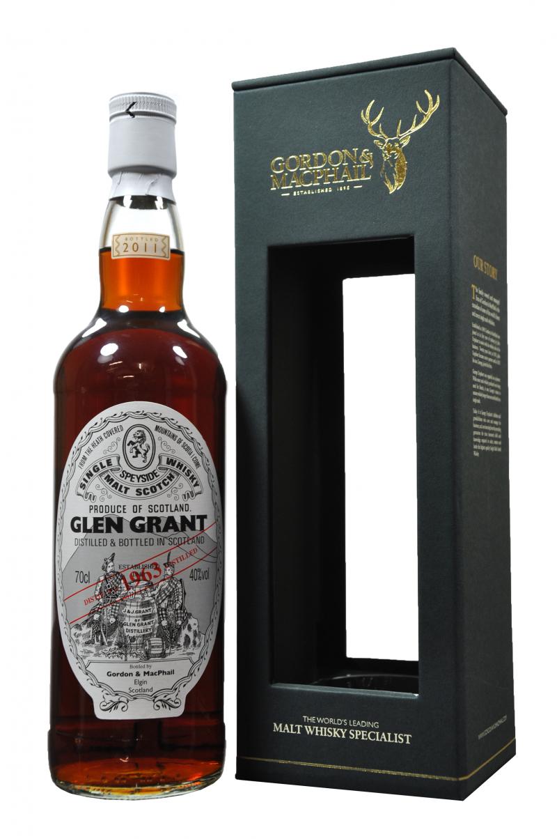 glen grant 1963-2011, gordon & macphail, speyside single malt scotch whisky