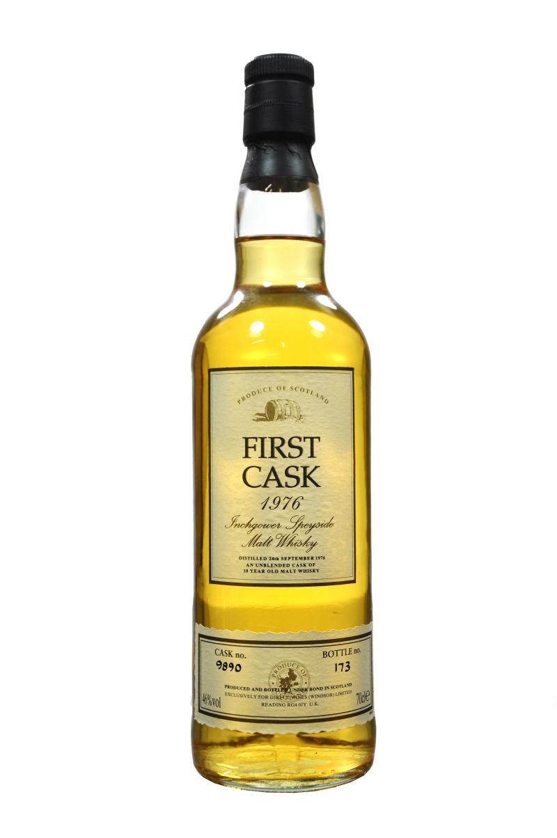 inchgower 1976, 18 year old, first cask 9890, single malt scotch whisky