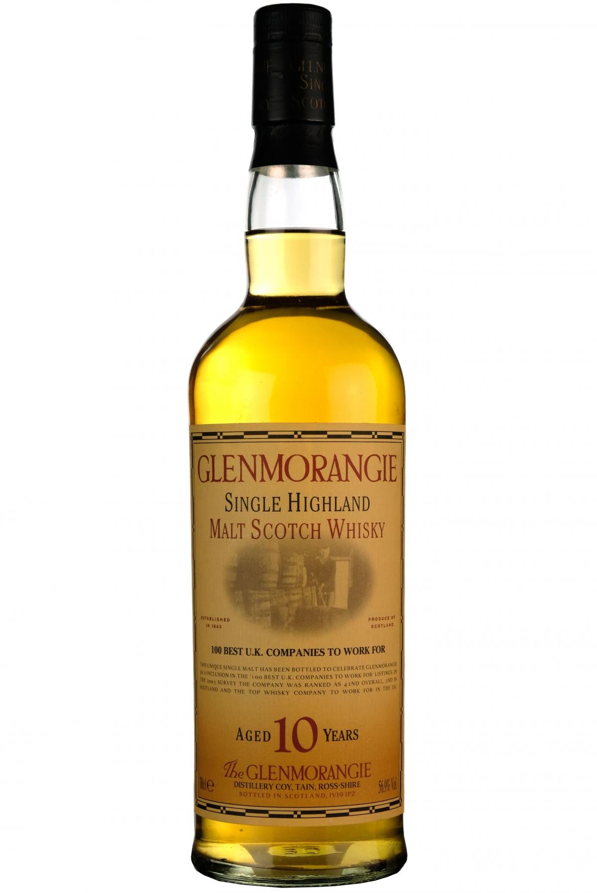 glenmorangie distilled 1993 10 year old highland single malt scotch whisky whiskey