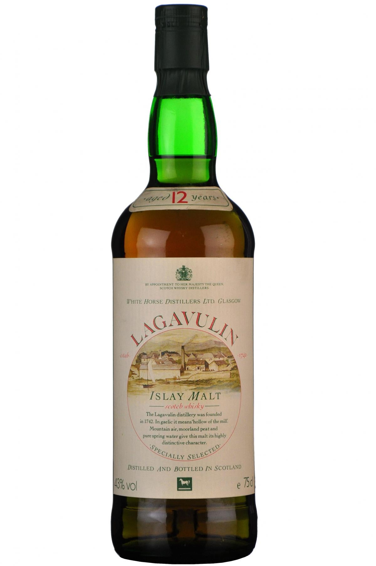 Lagavulin 12 Year Old White Horse 1980s
