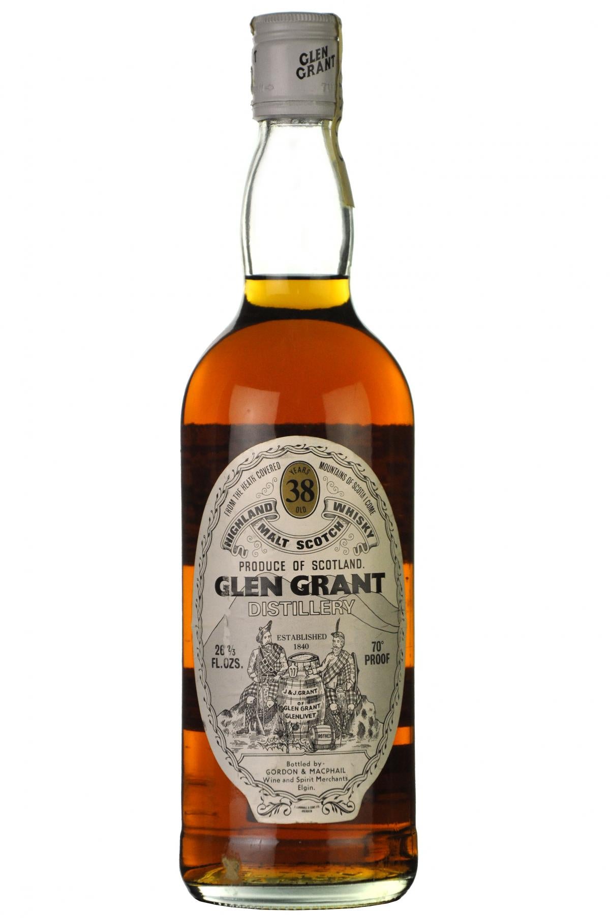 glen grant 38 year old bottled by gordon and macphail speyside single malt scotch whisky whiskey