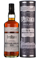 benriach 1978-2014, 36 year old, cask number 5469, batch 11 speyside single malt scotch whisky