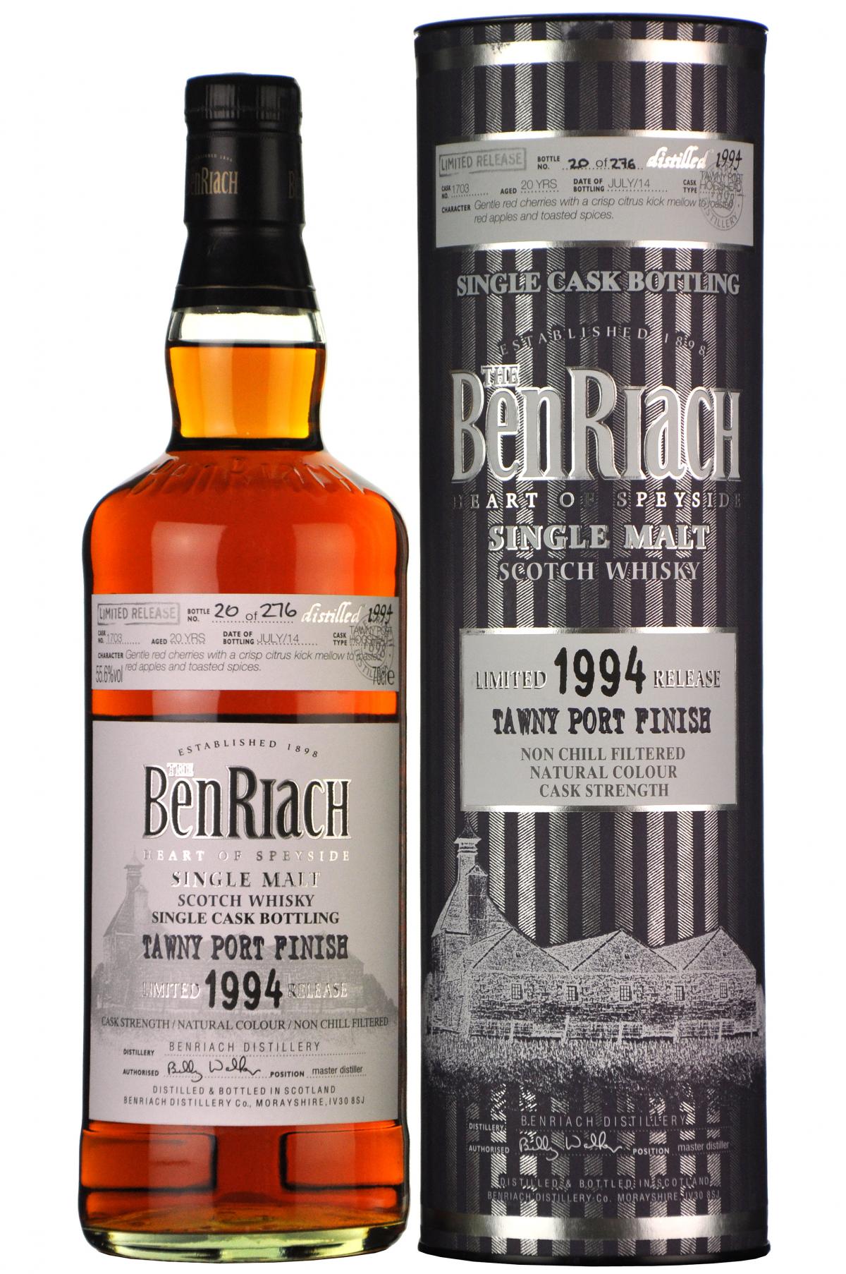 Benriach 1994-2014 | 20 Year Old | Single Cask 1703 | Batch 11