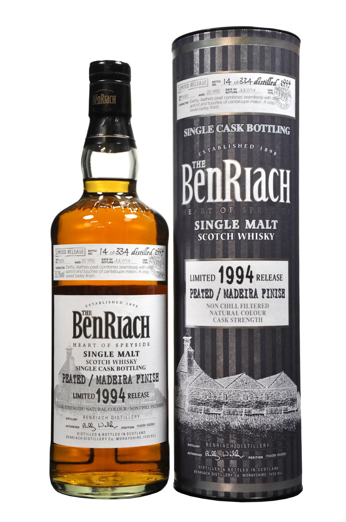 Benriach 1994-2014 | 20 Year Old | Single Cask 5626 | Batch 11