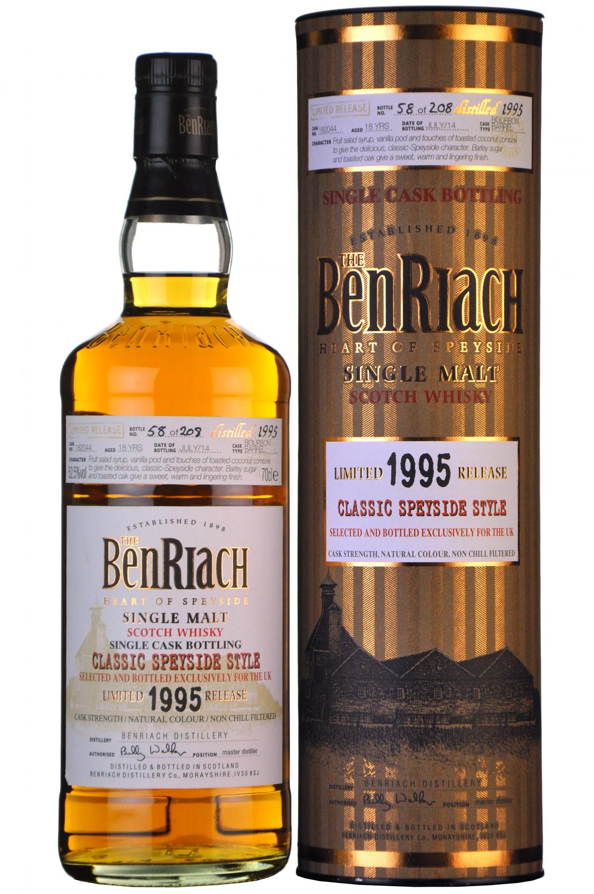 Benriach 1995-2014 | 18 Year Old | Single Cask 182044 | UK Exclusive