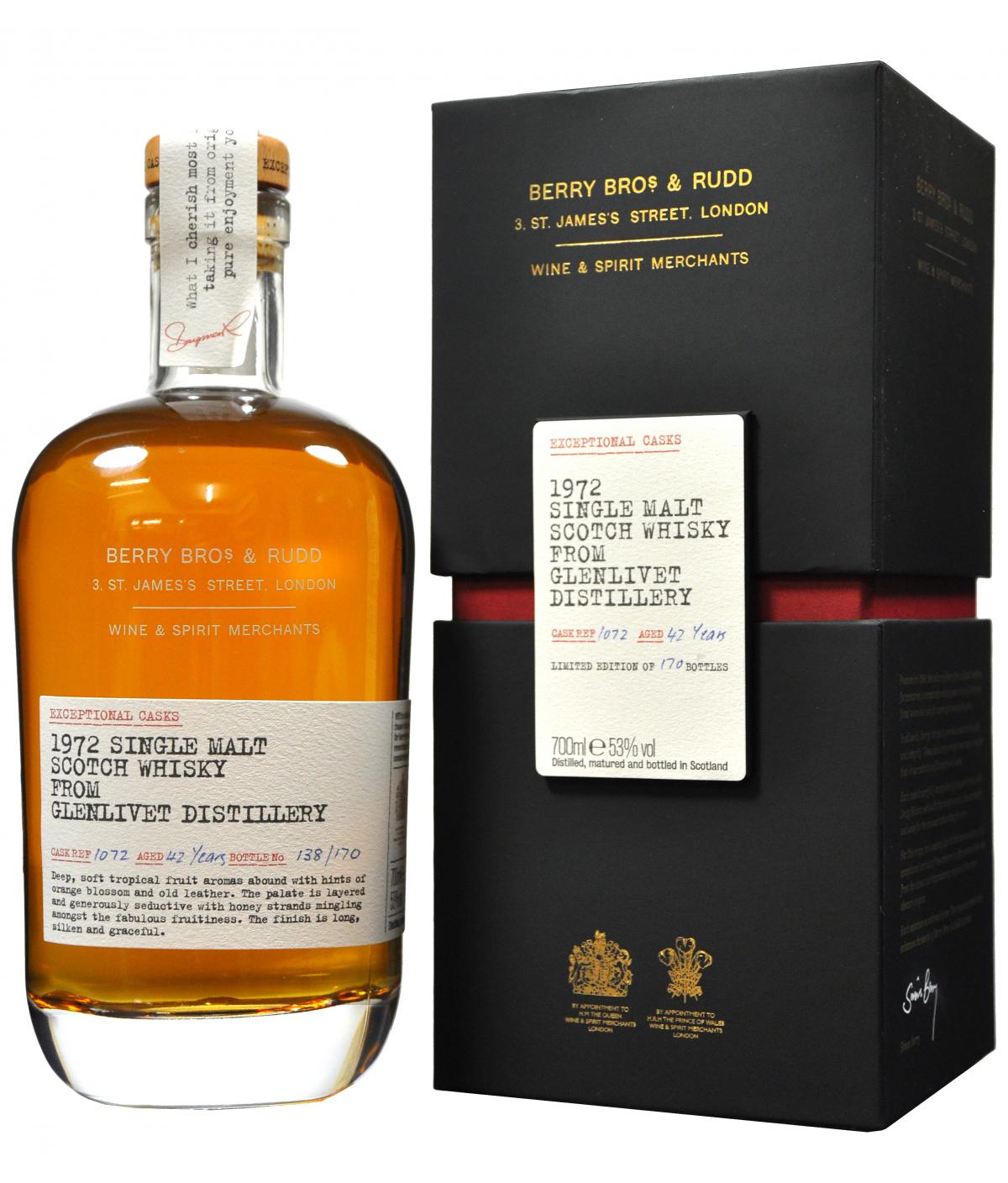 Glenlivet 1972-2014 | 42 Year Old | Exceptional Casks | Berry Bros & Rudd