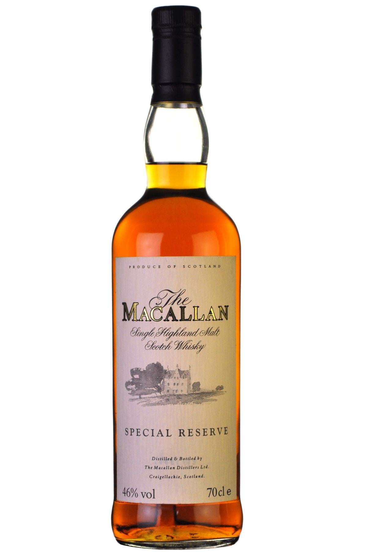 macallan special reserve 1990s, speyside single malt scotch whisky