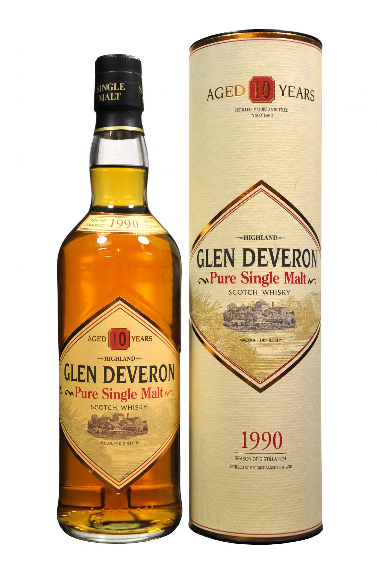 glen deveron 1990, 10 Yyear old, highland single malt scotch whisky
