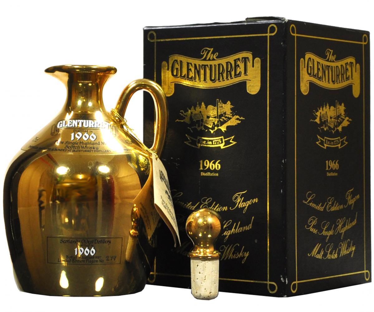 glenturret, 1966, limited, edition, flagon, highland, single, malt, scotch, whisky, whiskey