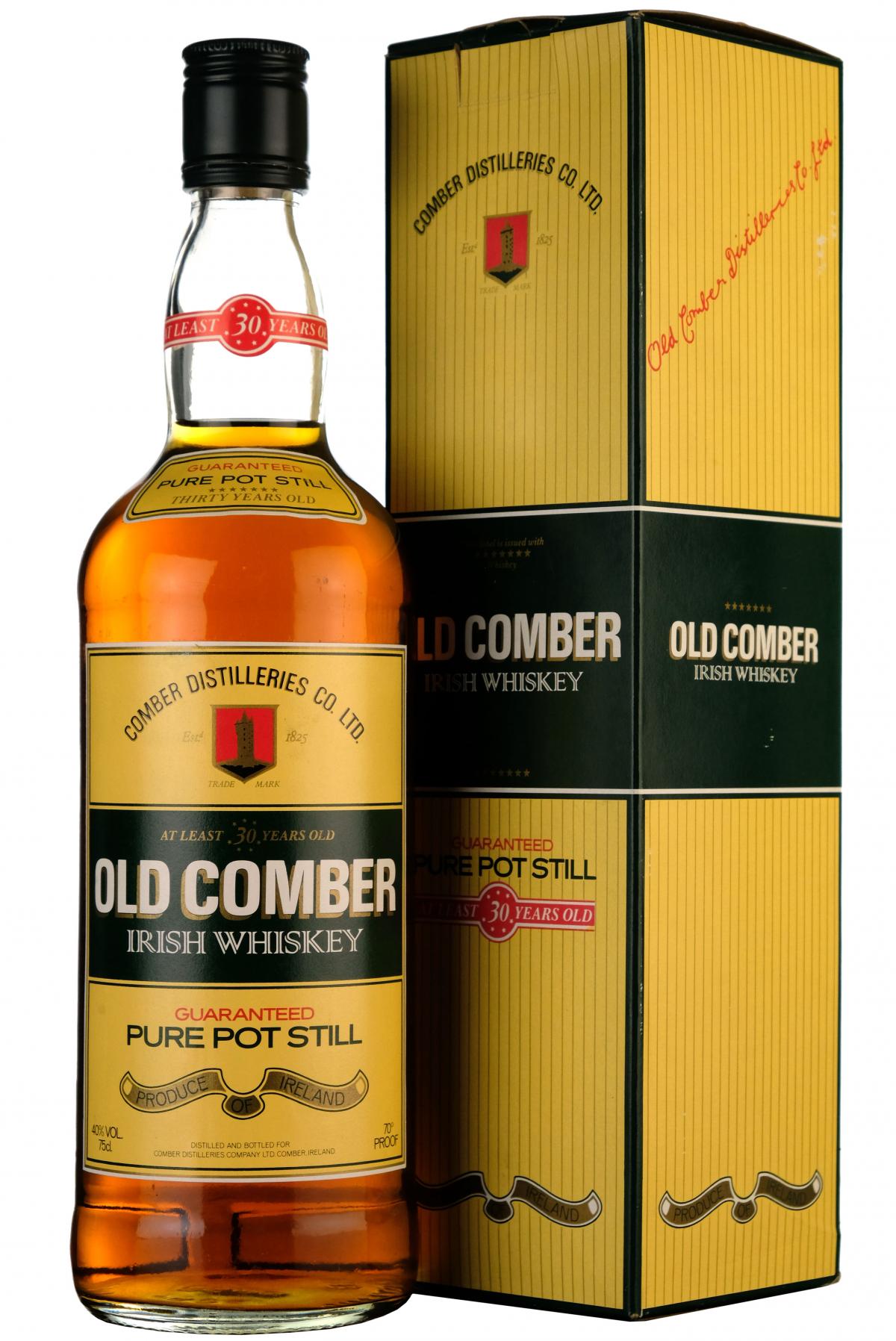 old comber 30 year old, irish whiskey