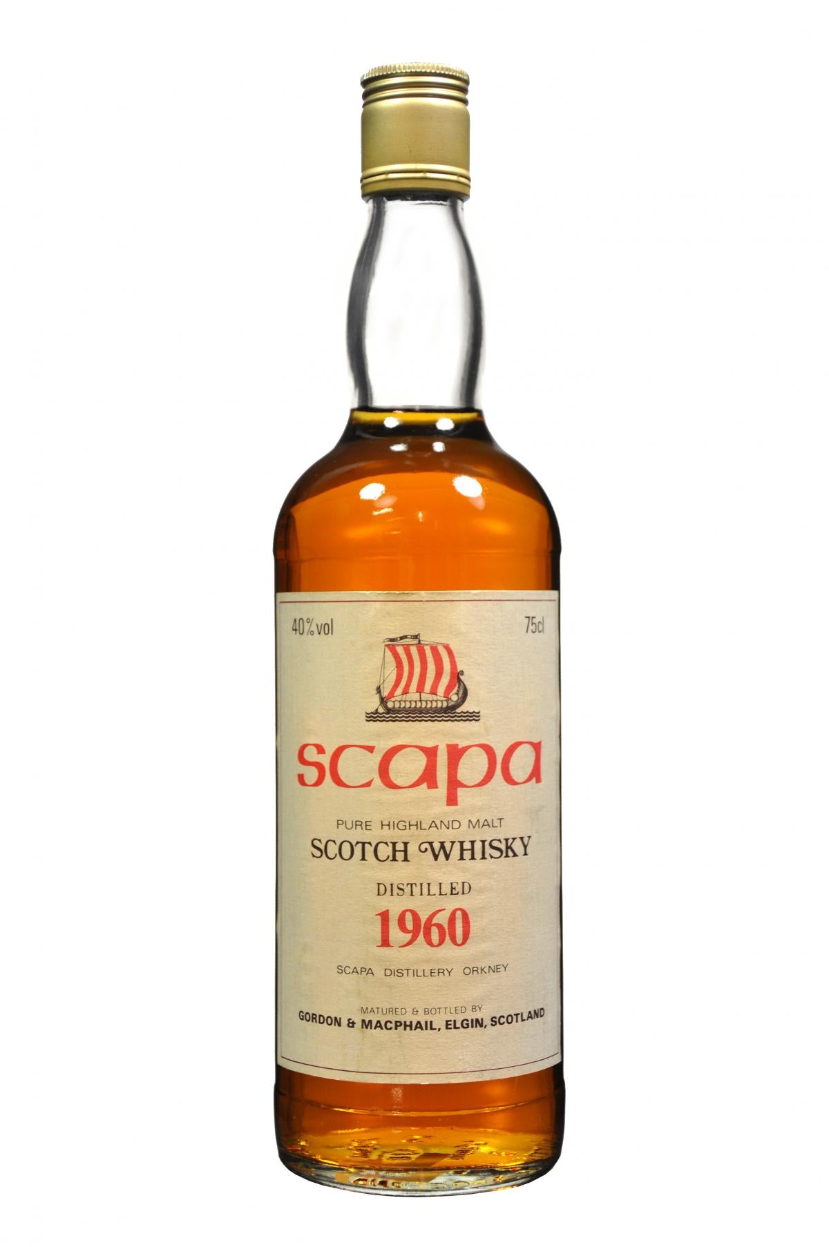 scapa 1960 gordon and macphail 1980s, single malt scotch whisky