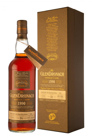 glendronach 1990-2014, 24 year old, single cask 1020, batch 11 speyside single malt scotch whisky