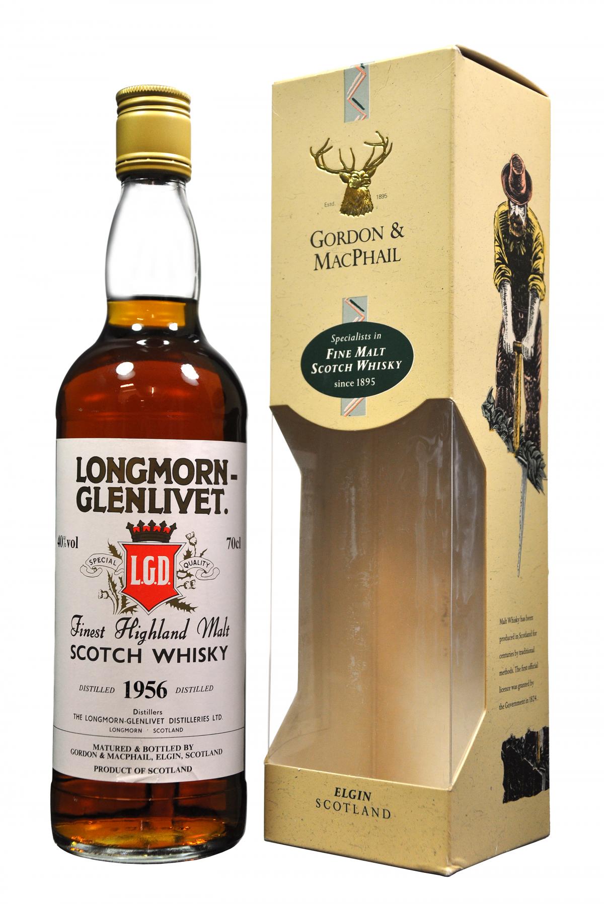 longmorn-glenlivet 1956 bottled by gordon and macphail