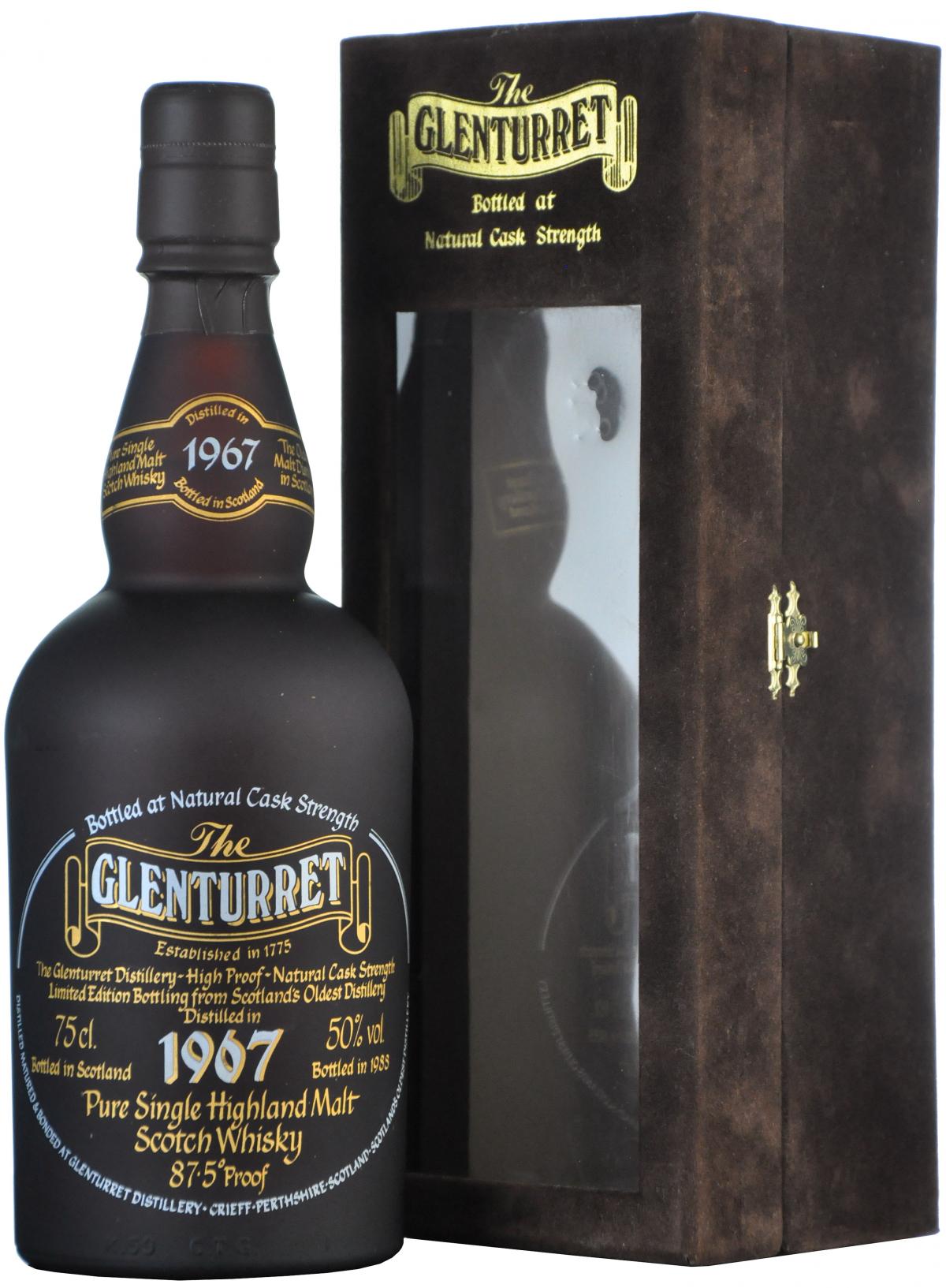 glenturret 1967 bottled 1988 highland single malt scotch whisky