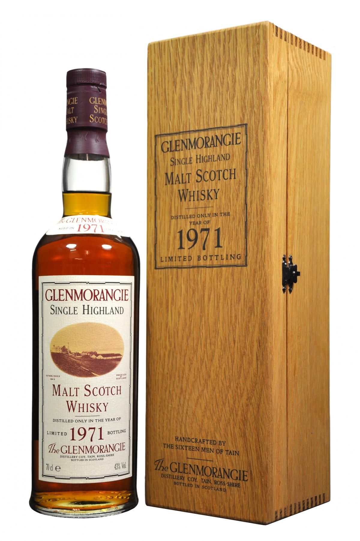 glenmorangie 1971 highland single malt scotch whisky