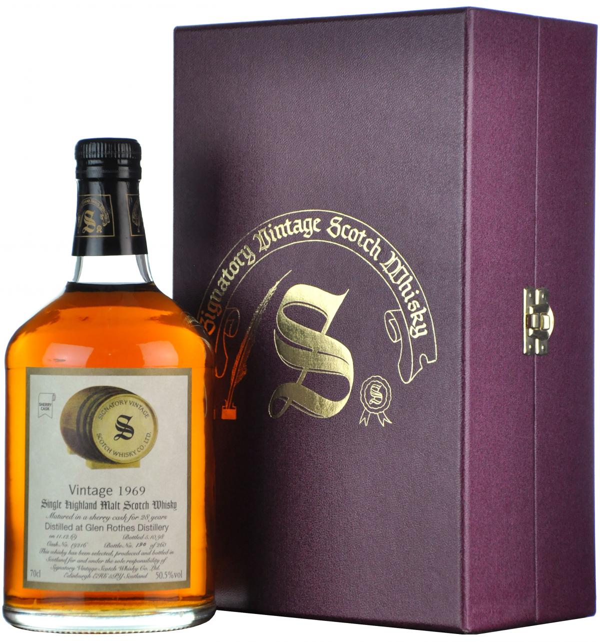 Glenrothes 1969-1998 | 28 Year Old | Signatory Vintage 19216