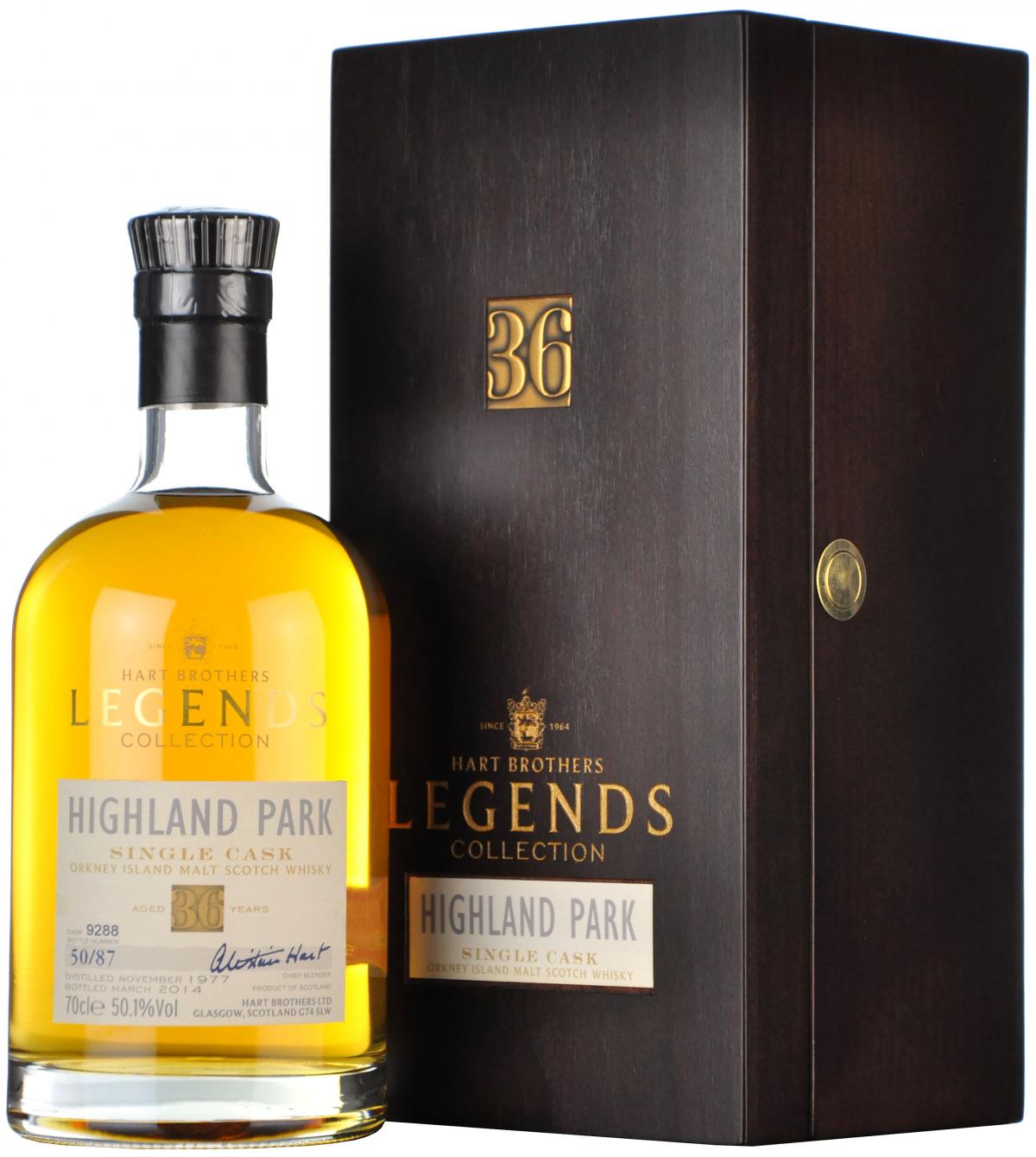 highland park 1977 36 year old legends collection