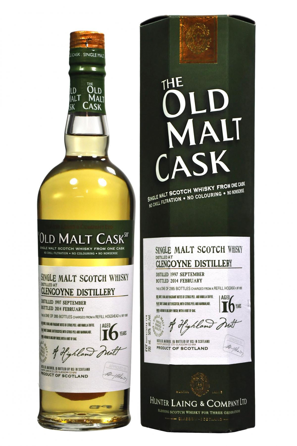 Glengoyne 1997-2014 16 year old malt cask by hunter laing