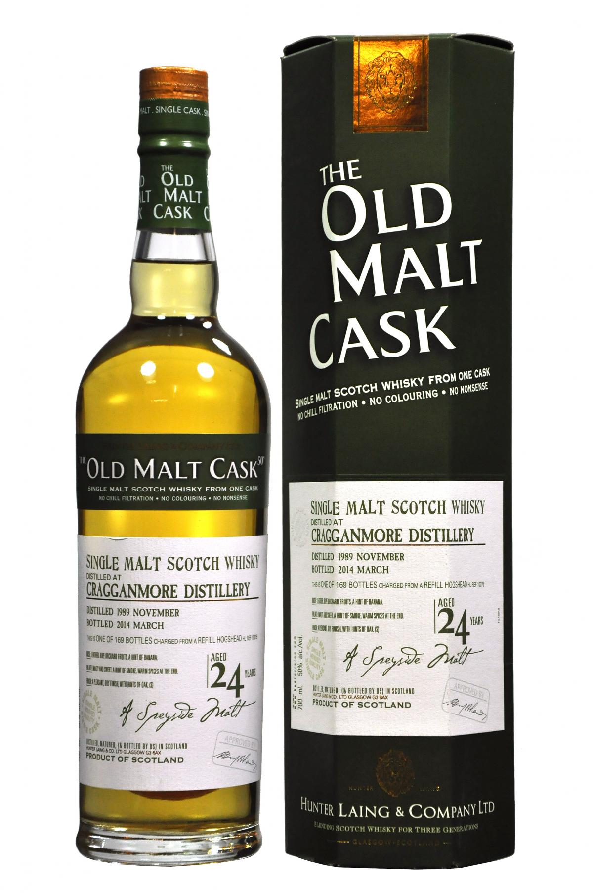 Cragganmore 1989-2014 | 24 Year Old | Old Malt Cask 10375