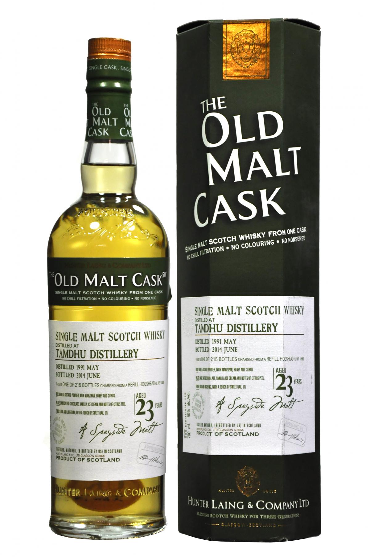 Tamdhu 1991-2014 23 year old malt cask by hunter laing