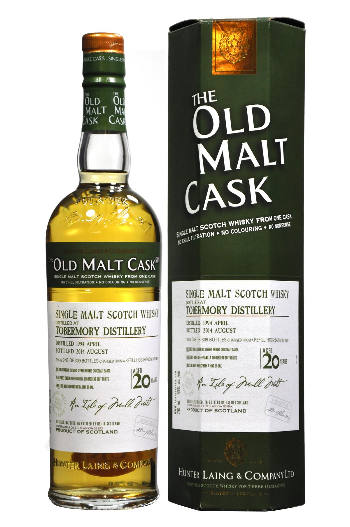 Tobermory 1994-2014 20 year old malt cask by hunter laing