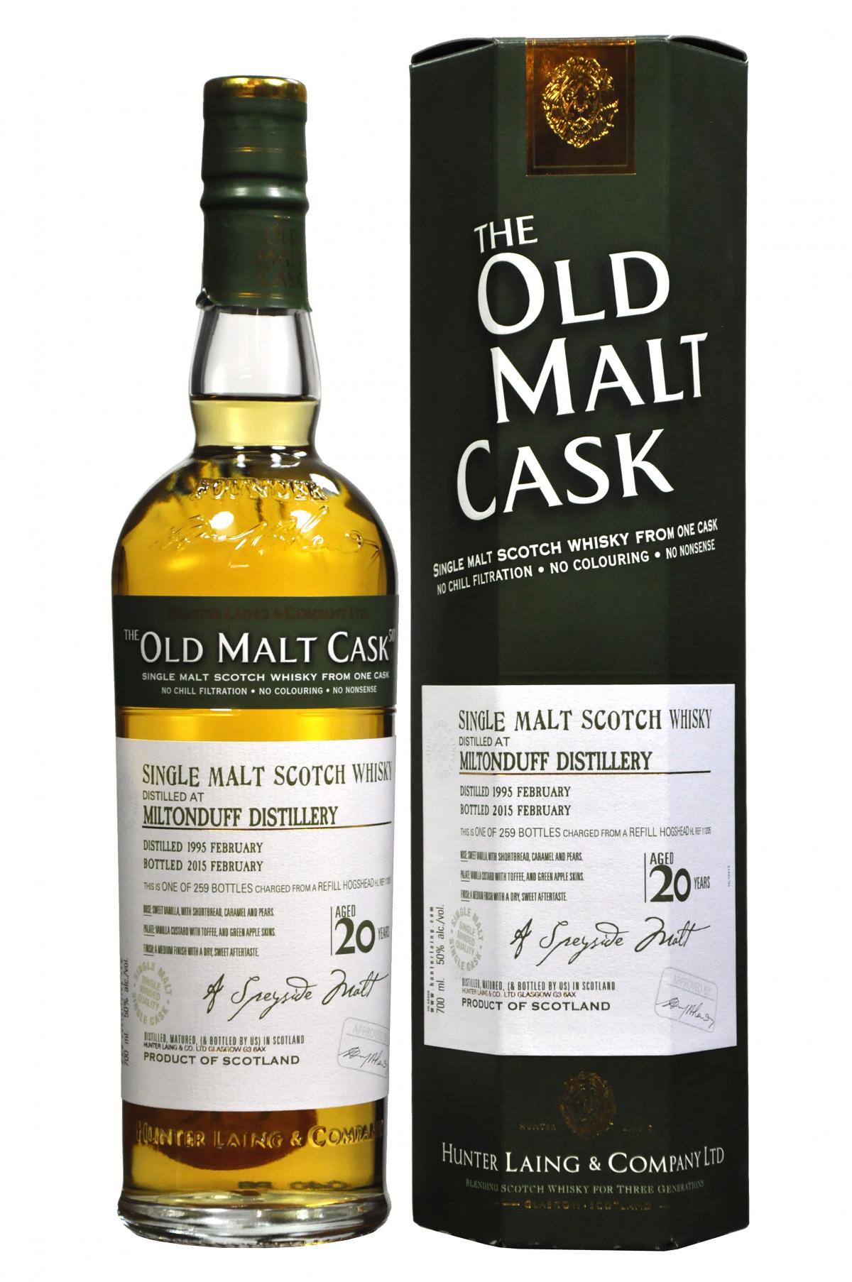 Miltonduff 1995-2015 | 20 Year Old | Old Malt Cask 11205