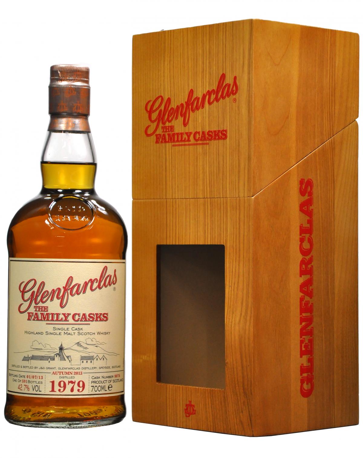 glenfarclas 1979-2013, the family cask 8074 one of 591 bottles