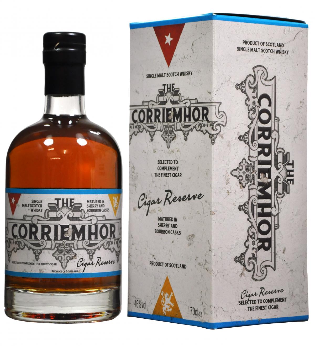 corriemhor cigar reserve, single malt scotch whisky