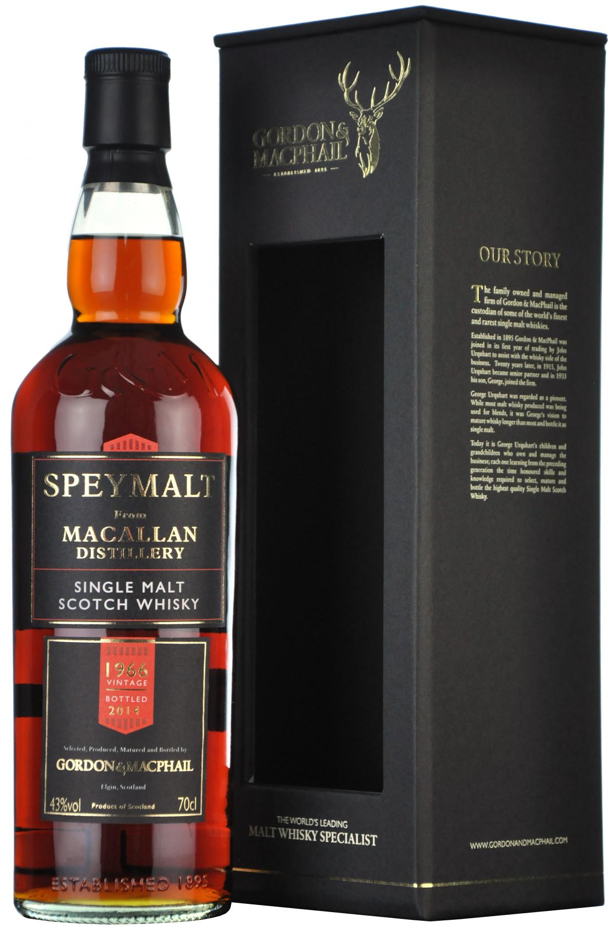 macallan 1966 bottled 2014 speymalt gordon and macphail