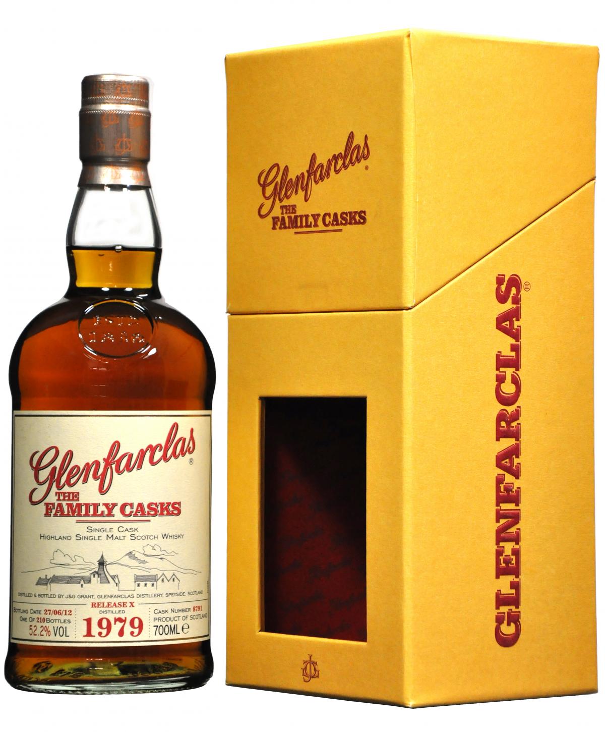 glenfarclas 1979-2012, the family cask 8791 one of 210 bottles