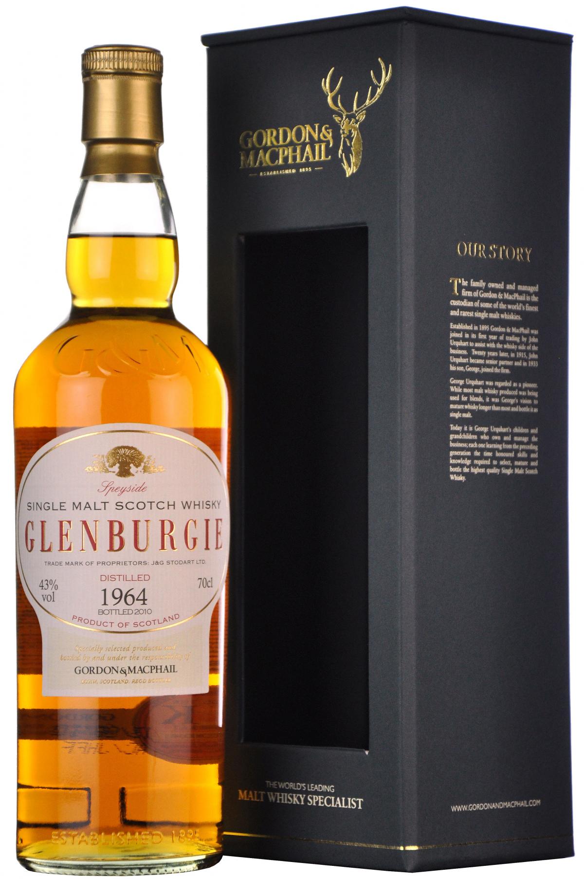Glenburgie 1964-2010, gordon & macphail single malt scotch whisky
