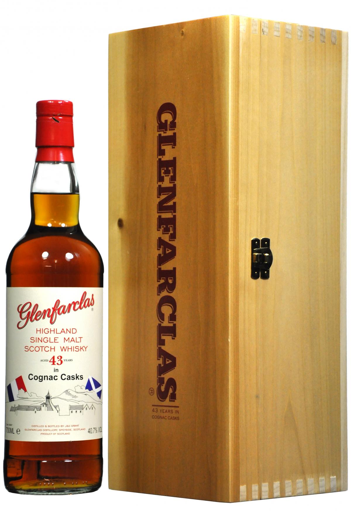 glenfarclas 43 year old cognac casks speyside single malt scotch whisky