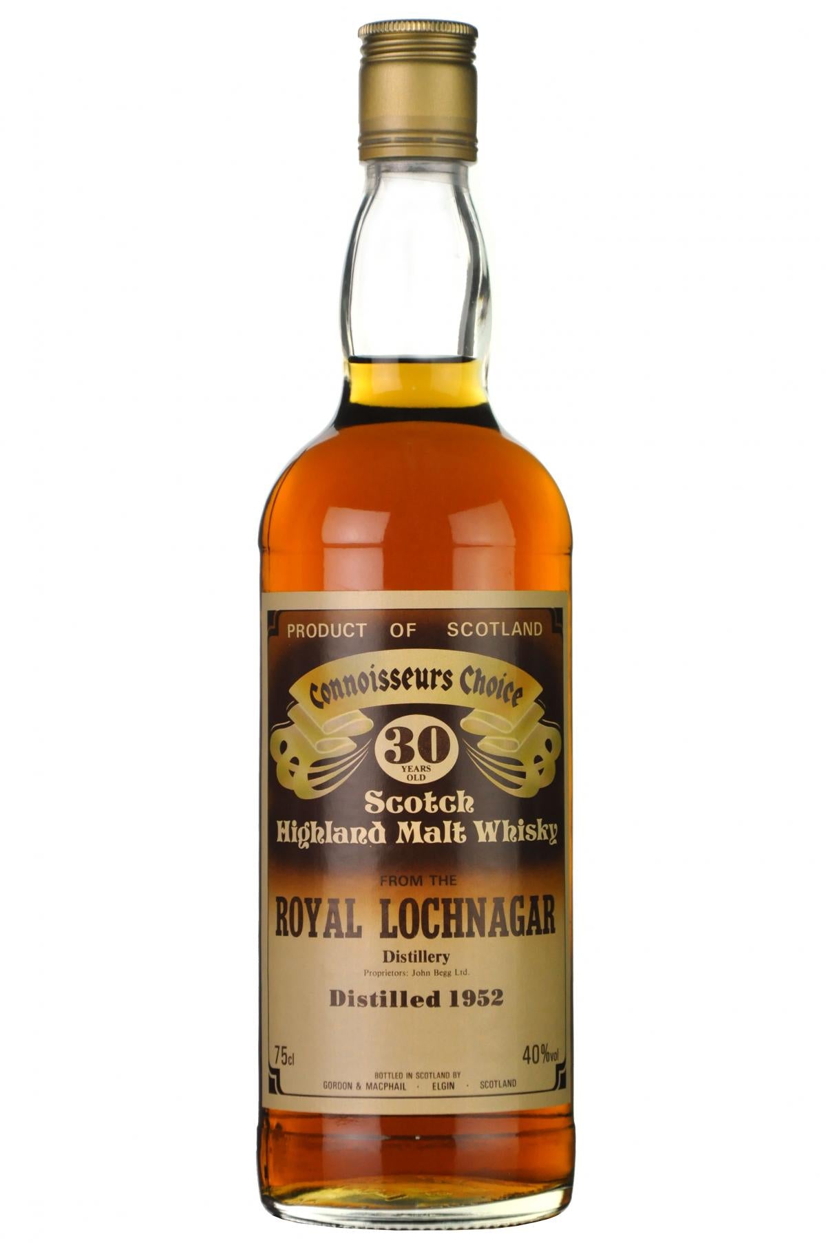 glenburgie distilled 1954 30 year old gordon and macphail connoisseurs choice single malt scotch whisky whiskey