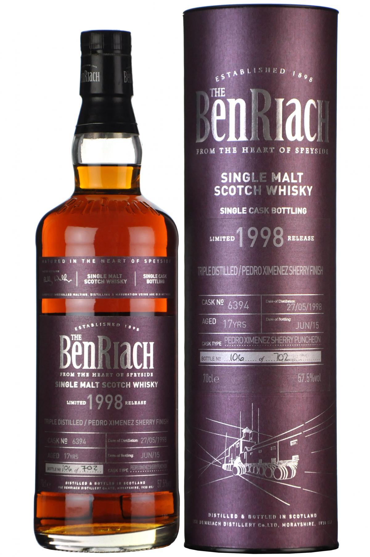 Benriach 1998-2015 | 17 Year Old | Single Cask 6394 | Batch 12