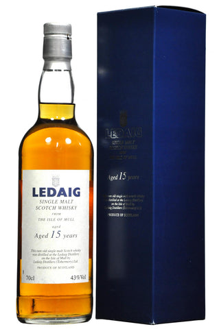 ledaig 15 year old, single malt scotch whisky, bottled 1990s