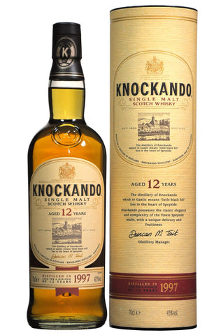 knockando 1997, 12 year old whisky,