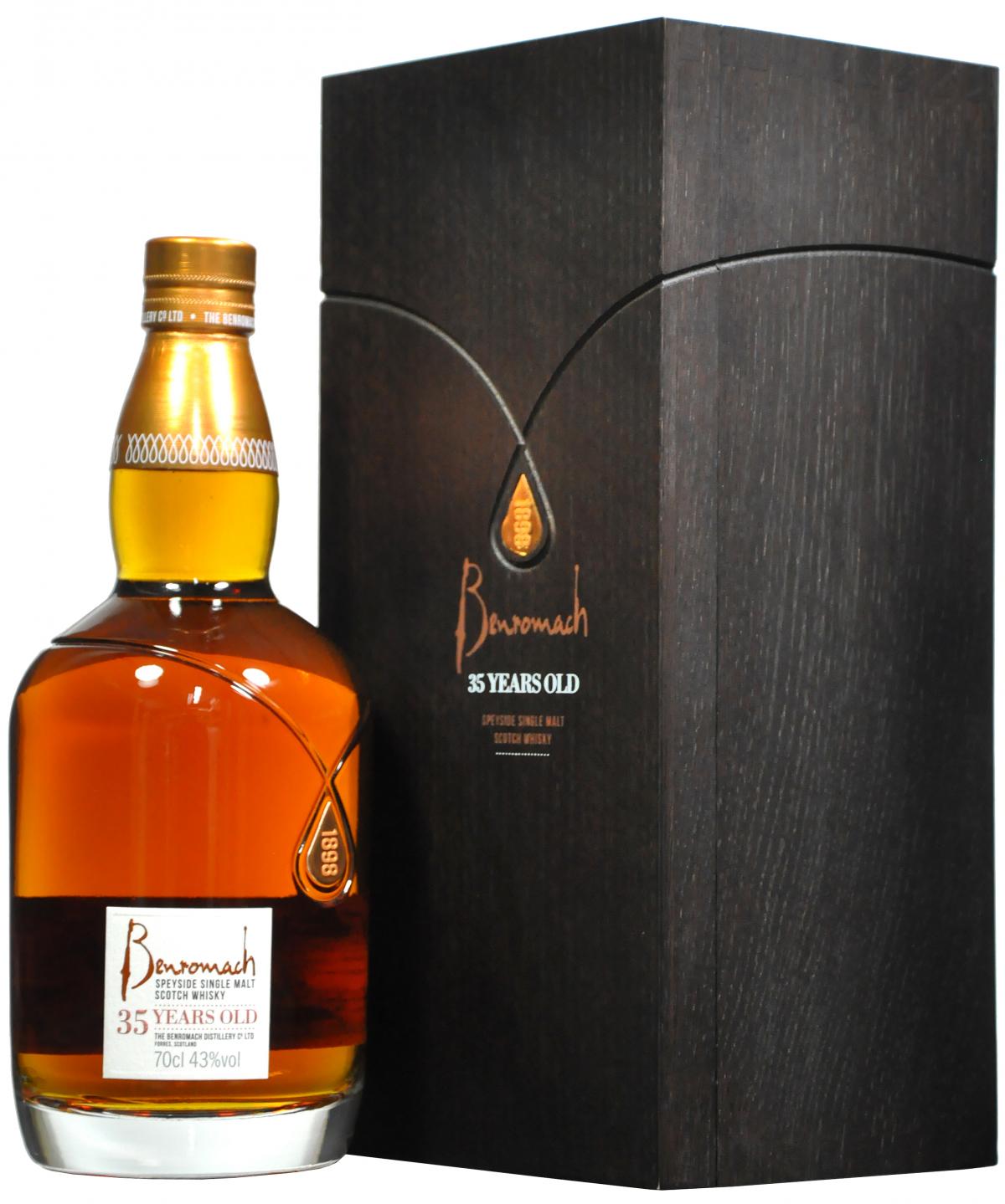 benromach 35 year old, speyside single malt scotch whisky,