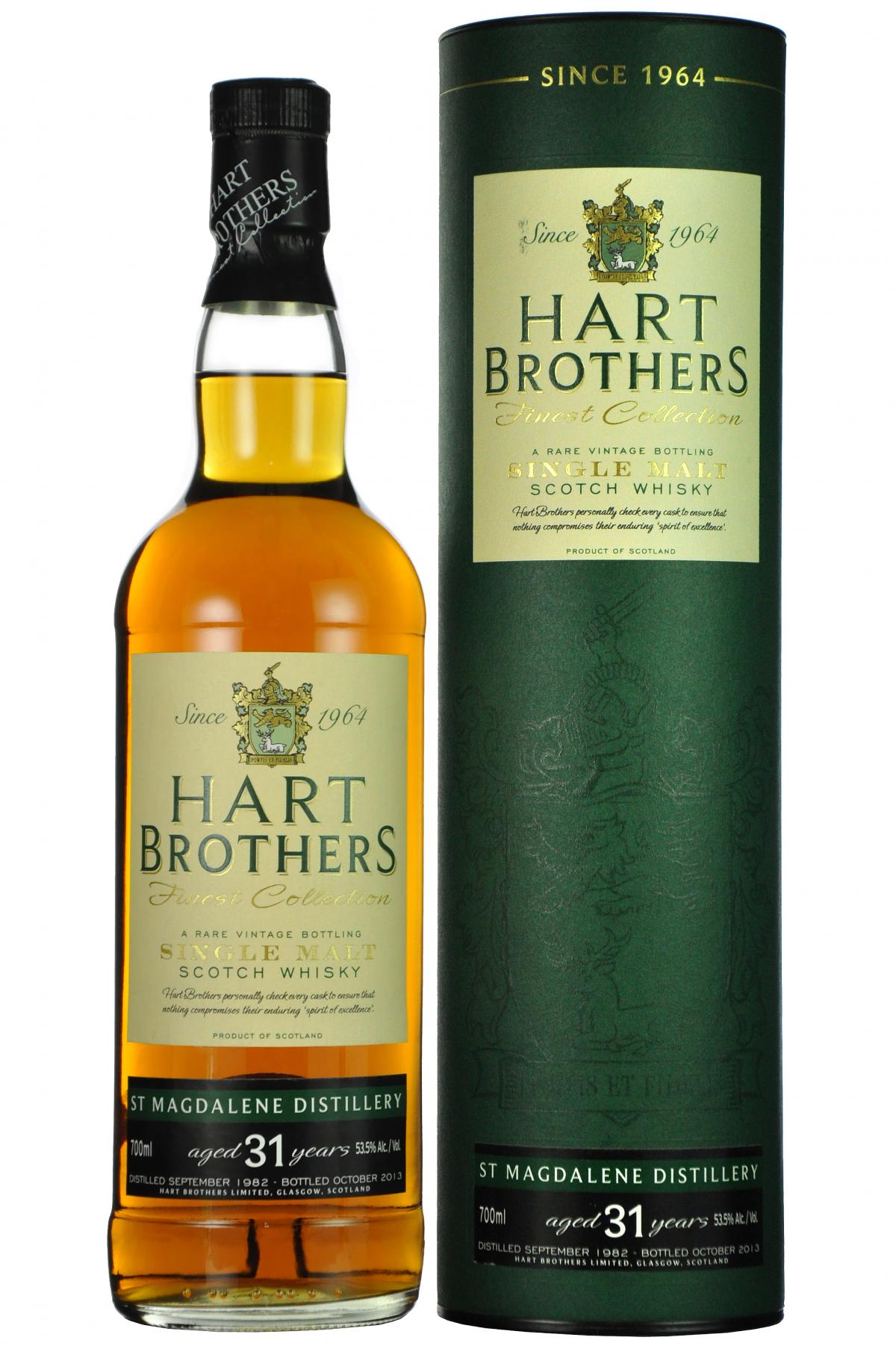 st magdalene 1982, 31 year old, hart brothers, cask strength,