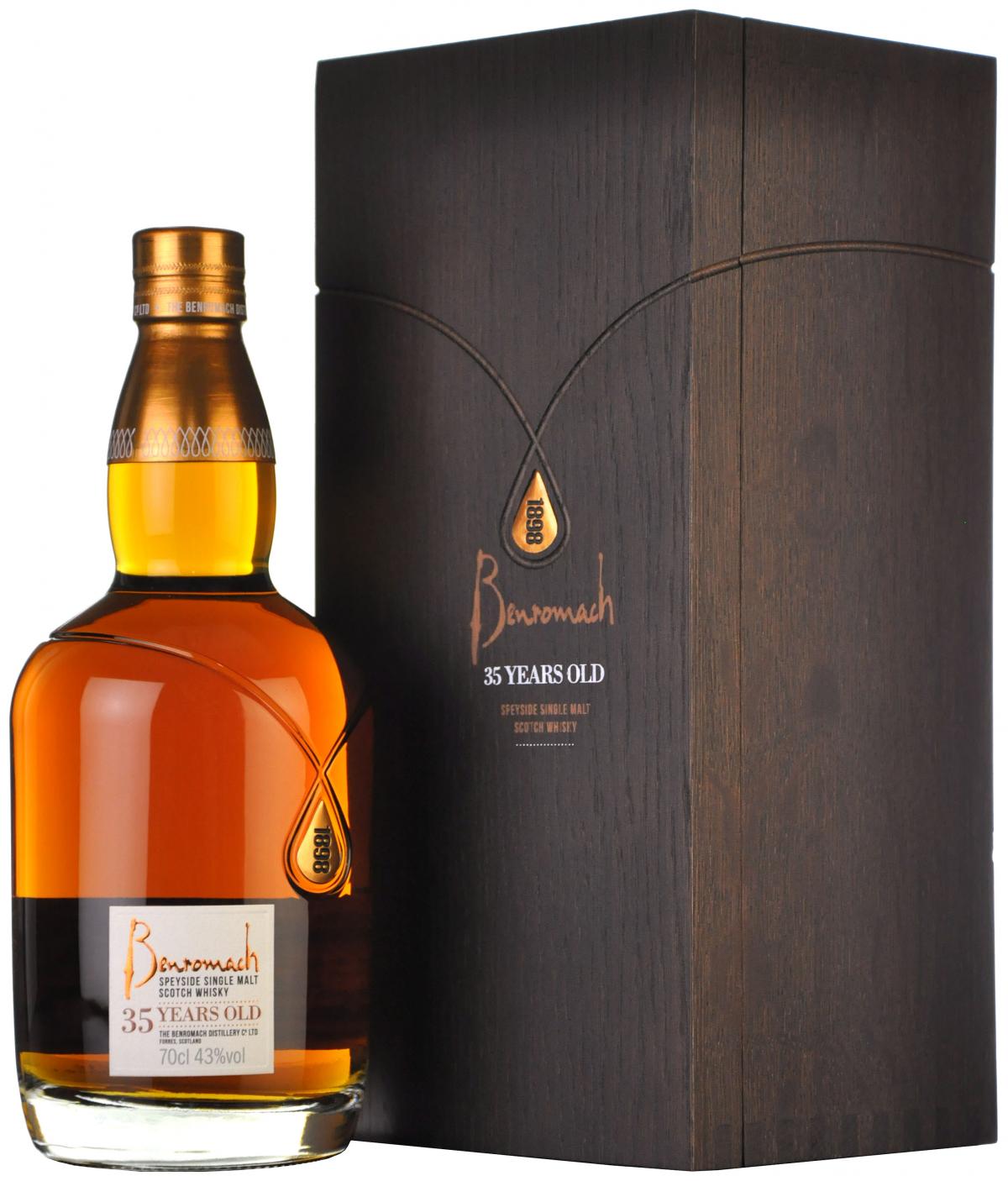 benromach 35 year old, speyside single malt scotch whisky,