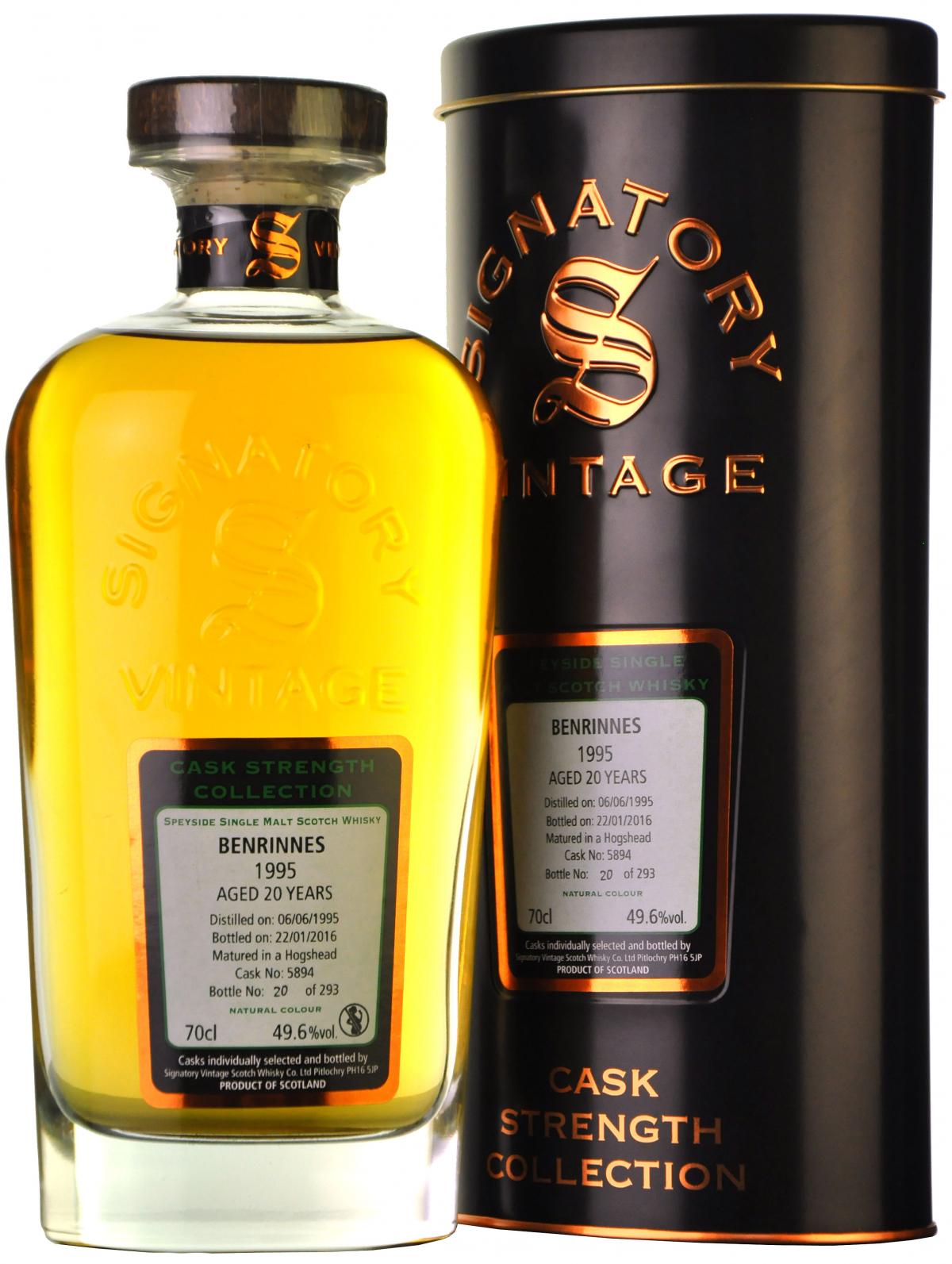 Benrinnes 1995-2016 | 20 Year Old Signatory Vintage Cask 5894