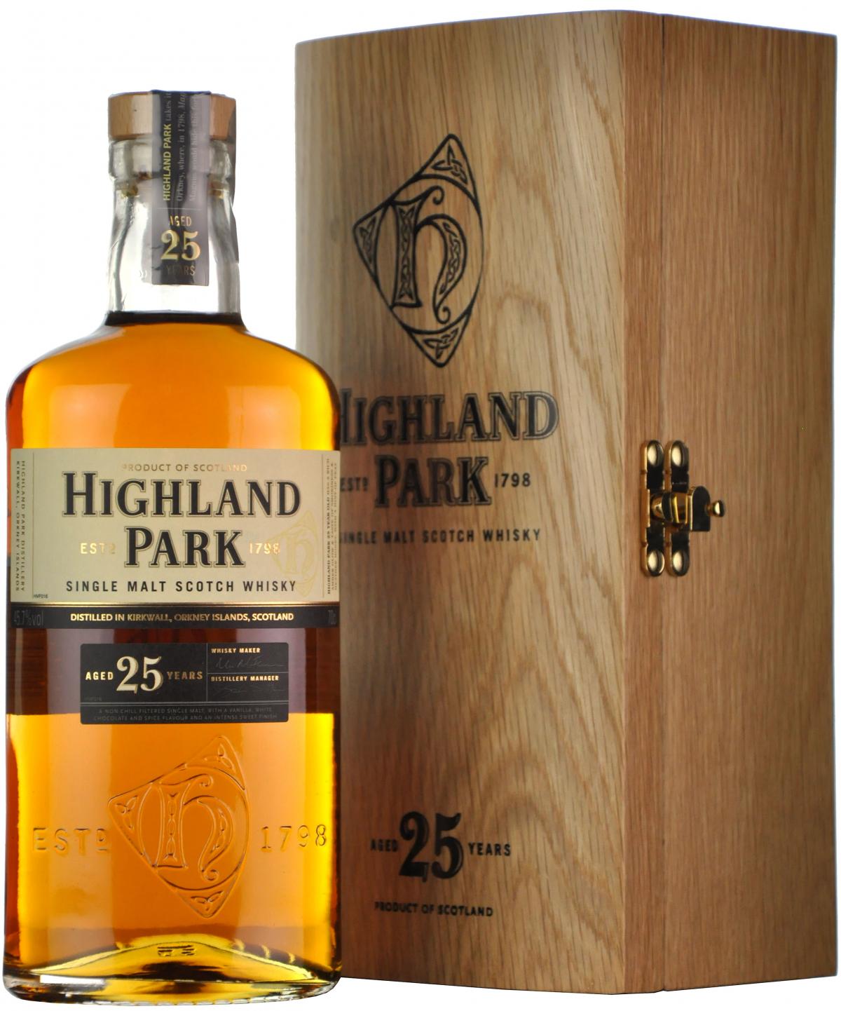 highland park 25 year old, island single malt scotch whisky,