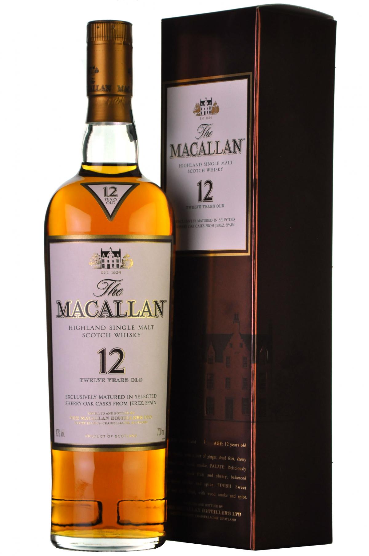 Macallan 12 Year Old Sherry Oak