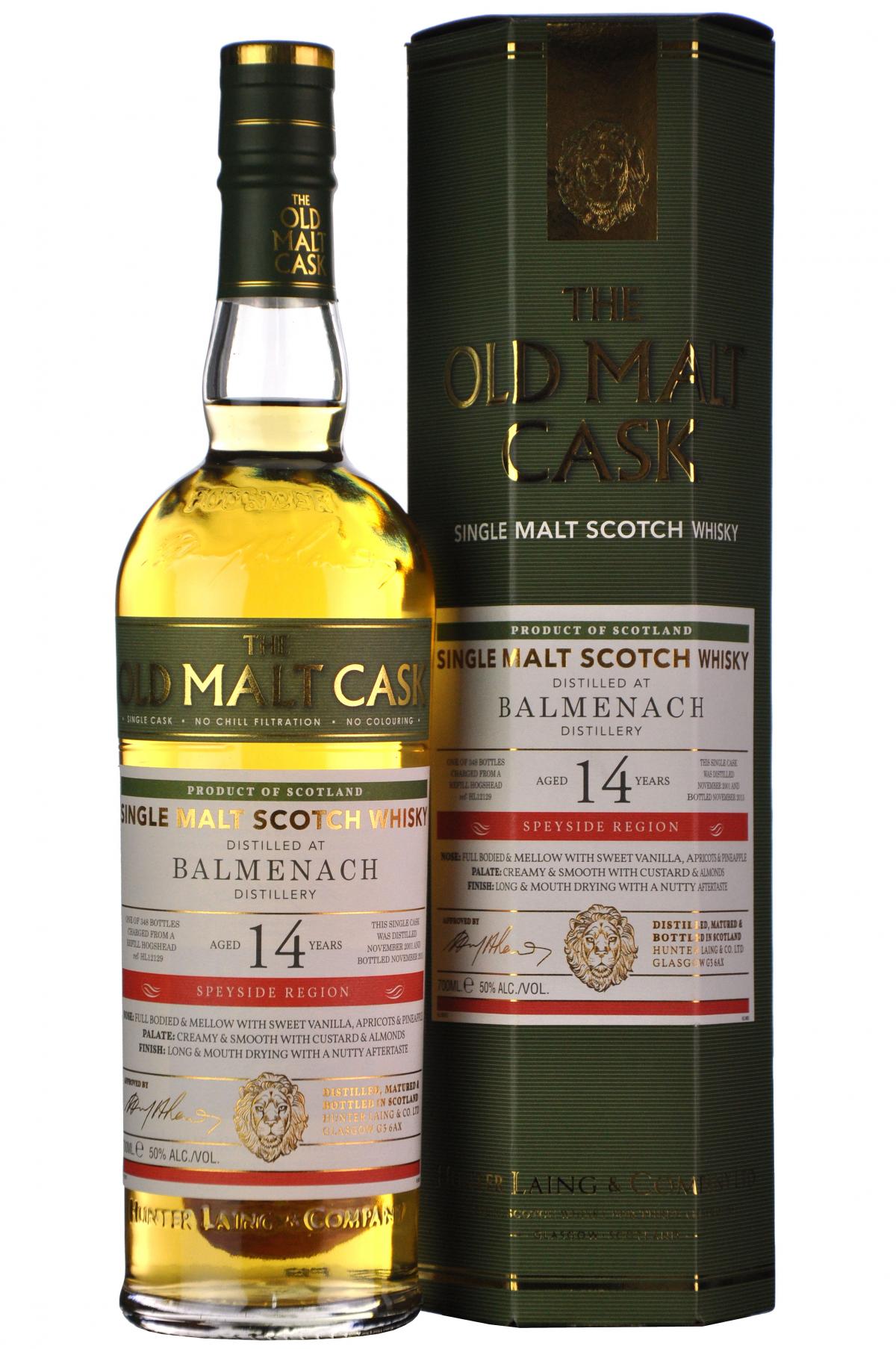 Balmenach 2001-2015 | 14 Year Old | Old Malt Cask 12129